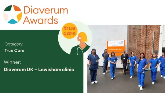 Lewisham Wins Diaverum Award