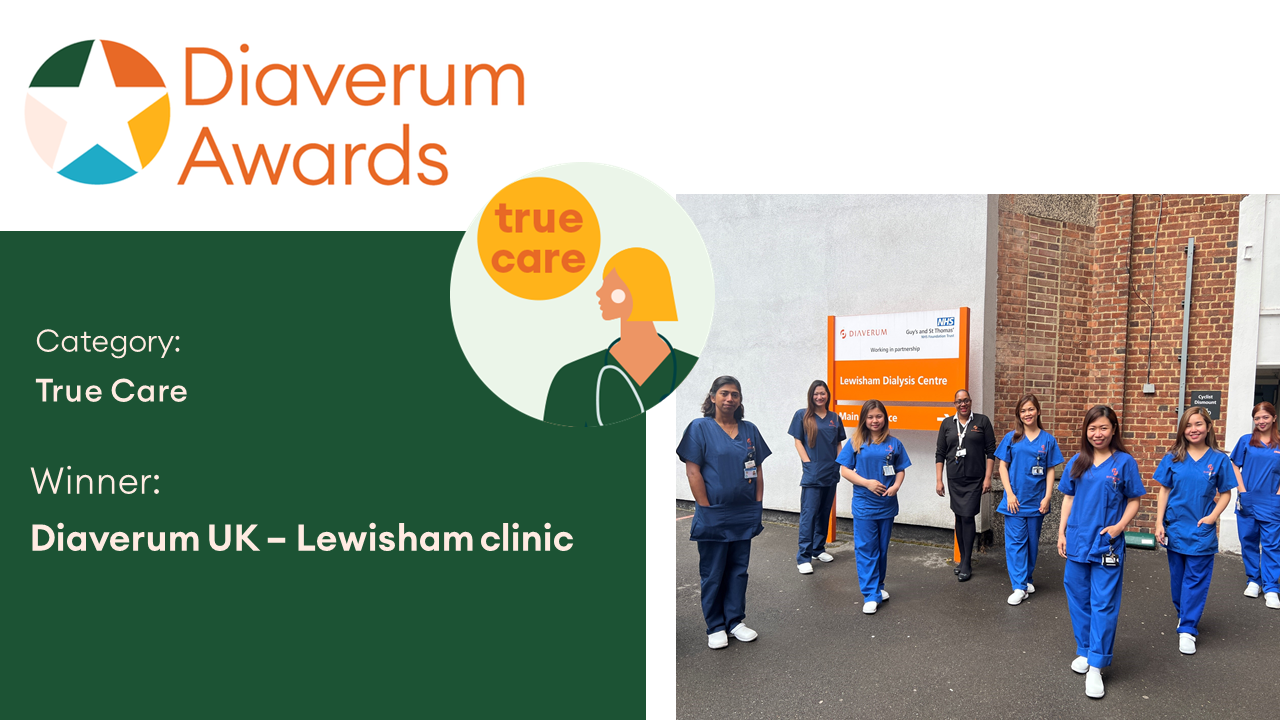 Lewisham Wins Diaverum Award